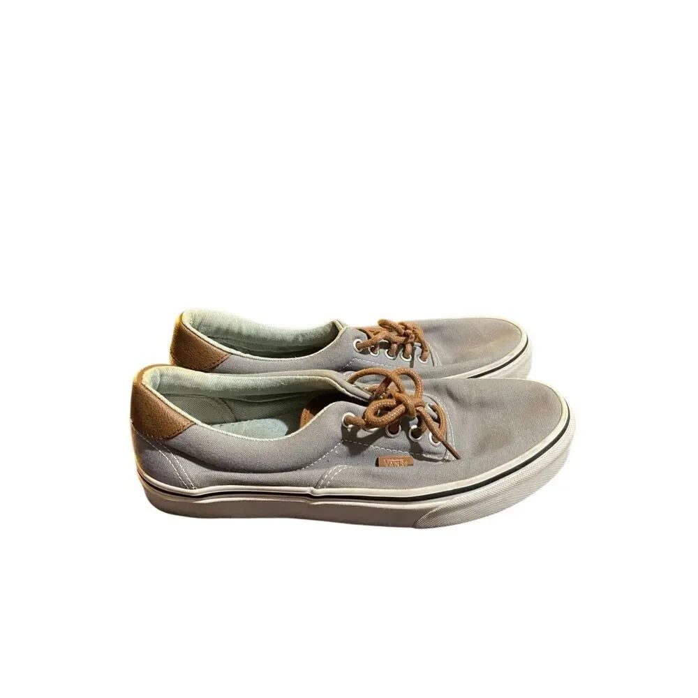 Vans Unisex, gray canvas, boat shoe sneaker M/8 W/9.5